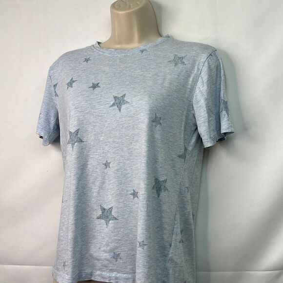 Splendid Heathered blue tee with stars EUC size XS - Picture 2 of 9